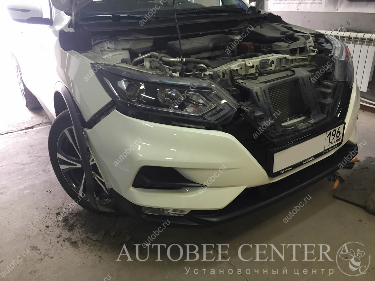 Nissan Qashqai (защитная сетка в бампер)