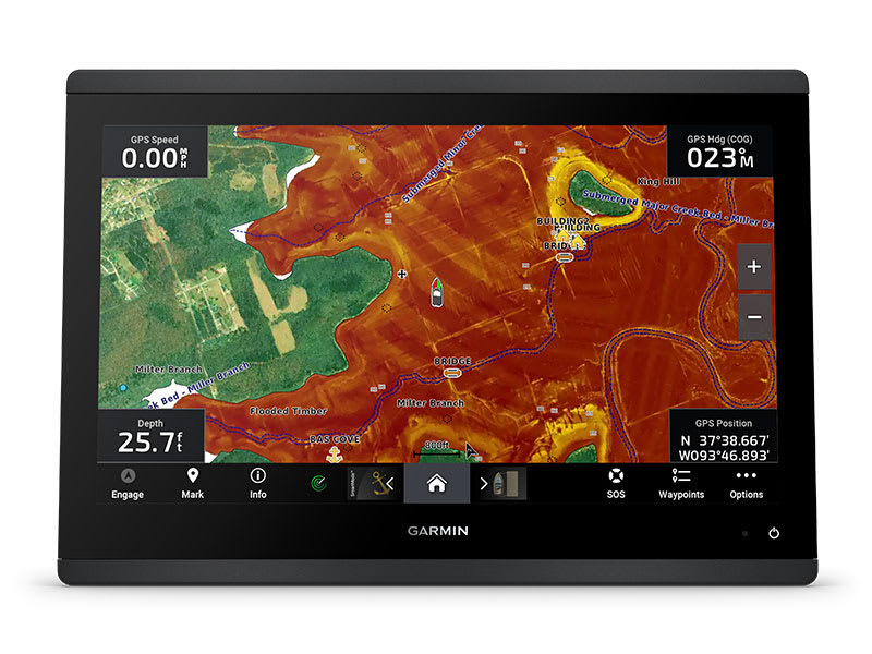 Сеть Garmin Marine Network — Картплоттер Garmin GPSMAP 1223xsv с датчиком GT56