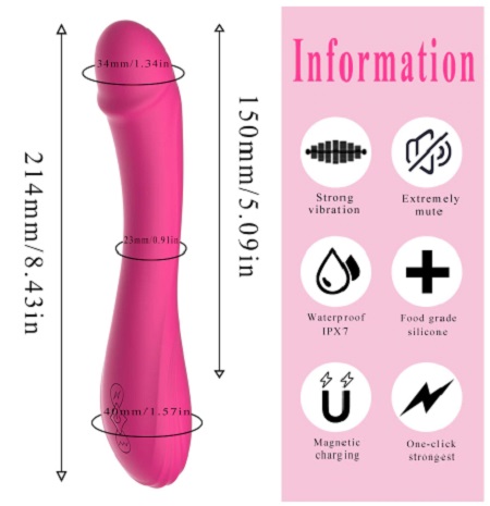 Вибратор-фаллоимитатор HWOK G-spot реалистичный, размеры