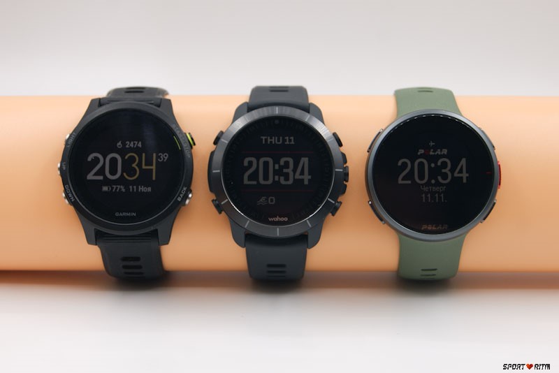 Wahoo Rival, Garmin Forerunner 935, Polar Vantage V2