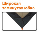 Широкая замкнутая юбка палатки зимней Митек Омуль Куб
