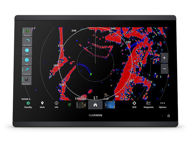 Поддержка морского радара — Картплоттер Garmin GPSMAP 1223xsv с датчиком GT56