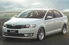 Skoda Rapid винтовая подвеска alt=
