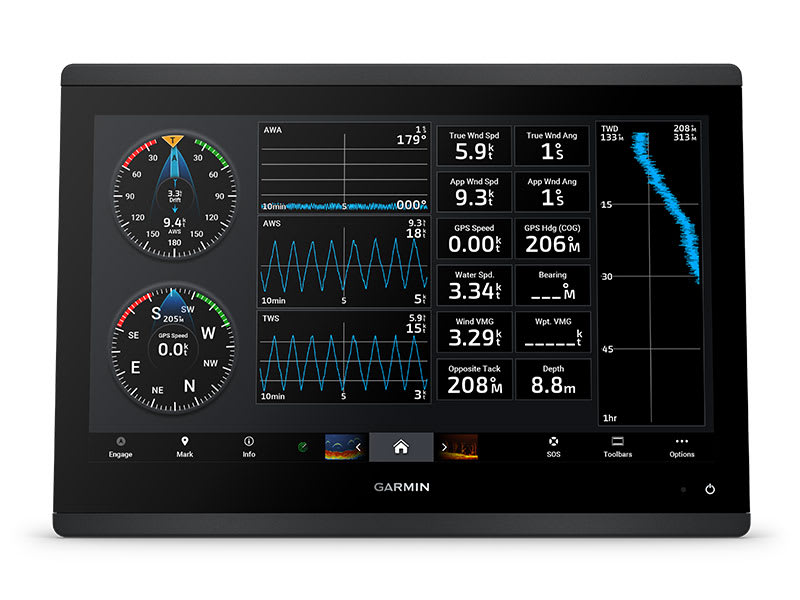 Беспроводные устройства ANT — Картплоттер Garmin GPSMAP 1223xsv с датчиком GT56
