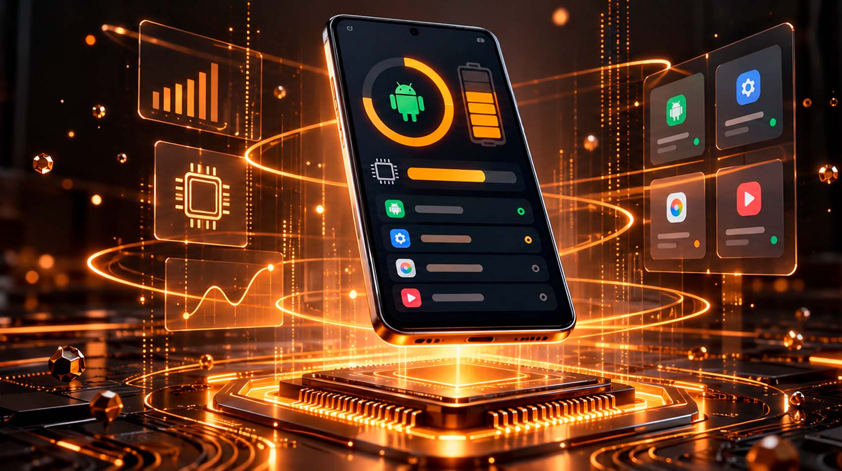 Настройки аккумулятора Android с выбором ограничений работы приложения Настройки аккумулятора Android с выбором ограничений работы приложения