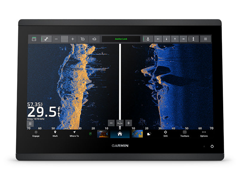 Интеграция с троллинговым мотором Force — Картплоттер Garmin GPSMAP 1223xsv с датчиком GT56