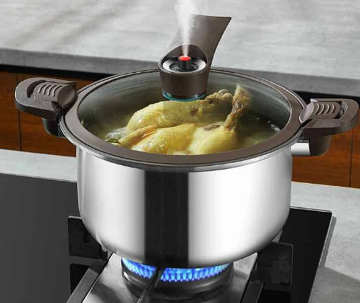 Кастрюля-скороварка Xiaomi Crystal Kitchen Titanium Micro-Pressure Cooking Pot 28cm (JC-WYG01)