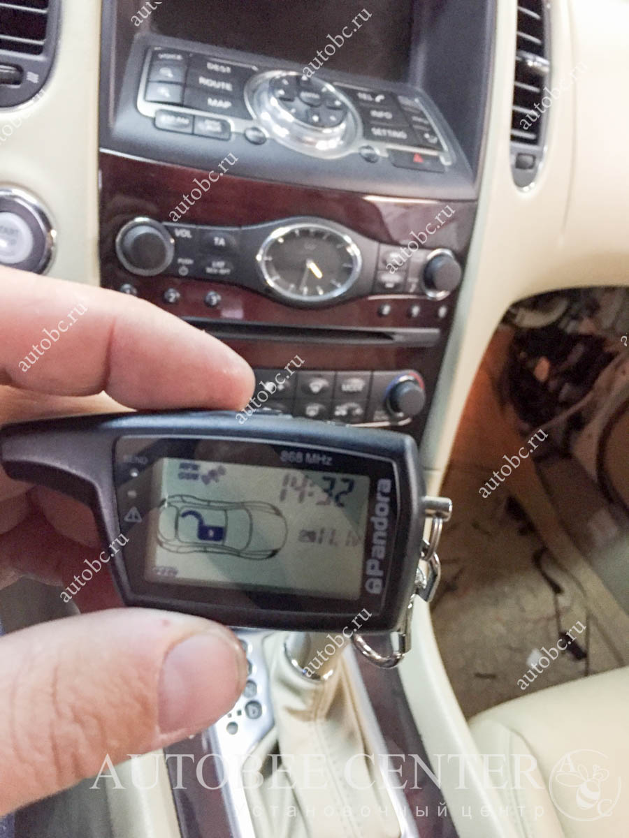 Infiniti EX 25 (установка автосигнализации Pandect X 3110)