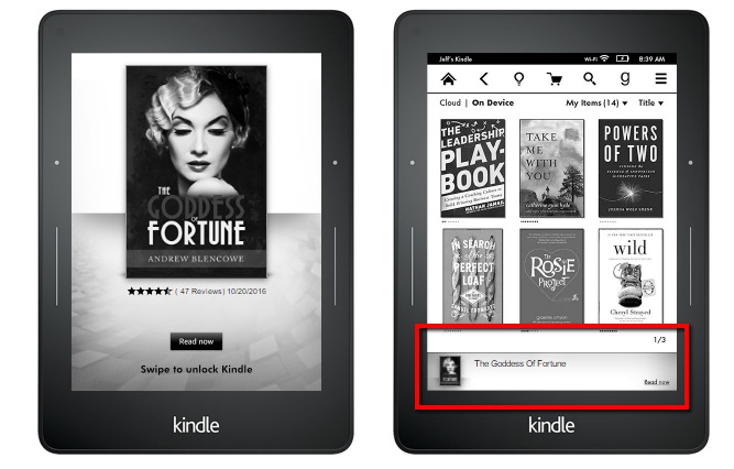 Amazon Kindle с рекламой Amazon Kindle с рекламой