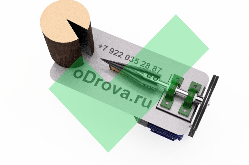 Правильное вертикальное положение чурбака