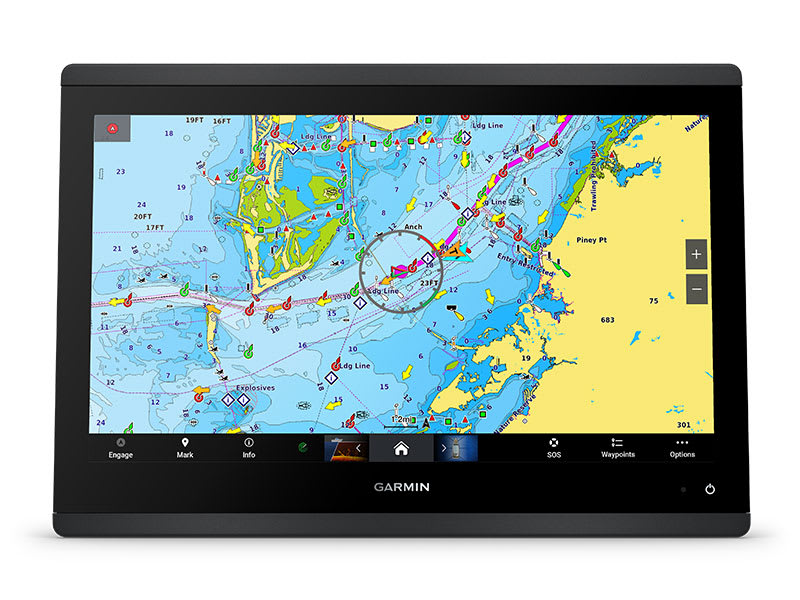 Инструменты Garmin SailAssist — Картплоттер Garmin GPSMAP 1223xsv с датчиком GT56