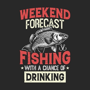принт про рыбалку Weekend Fishing