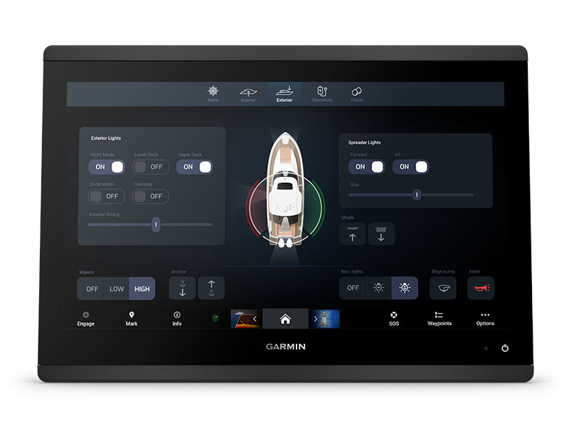 Единый интерфейс OneHelm — Картплоттер Garmin GPSMAP 1223xsv с датчиком GT56