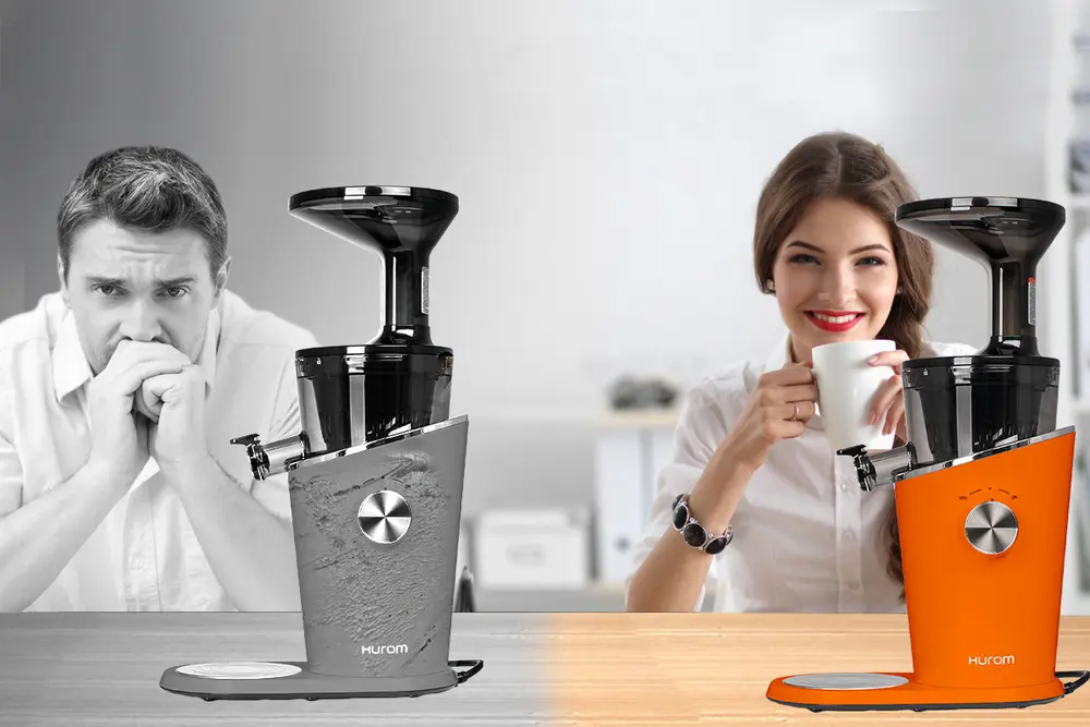 Китайская реплика VS оригинальная соковыжималка Hurom H-100 Как отличить подделку от оригинала Hurom H-100