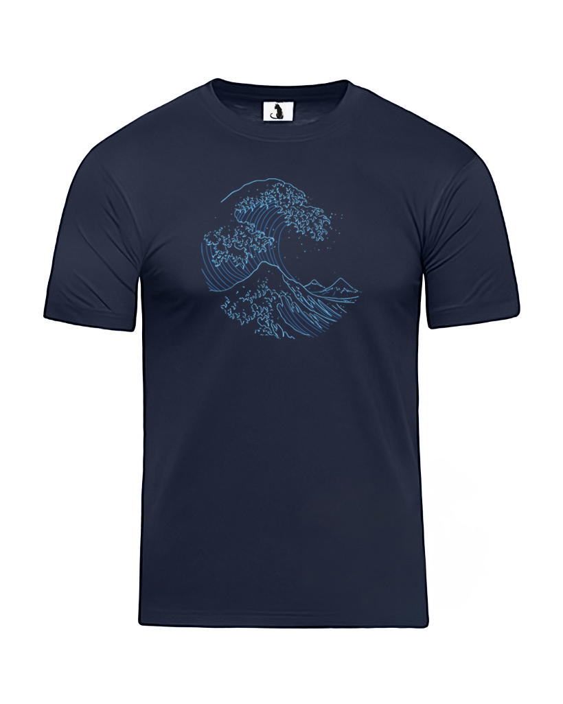 Образец футболки с морем классическая прямая unisex Футболка с морем unisex