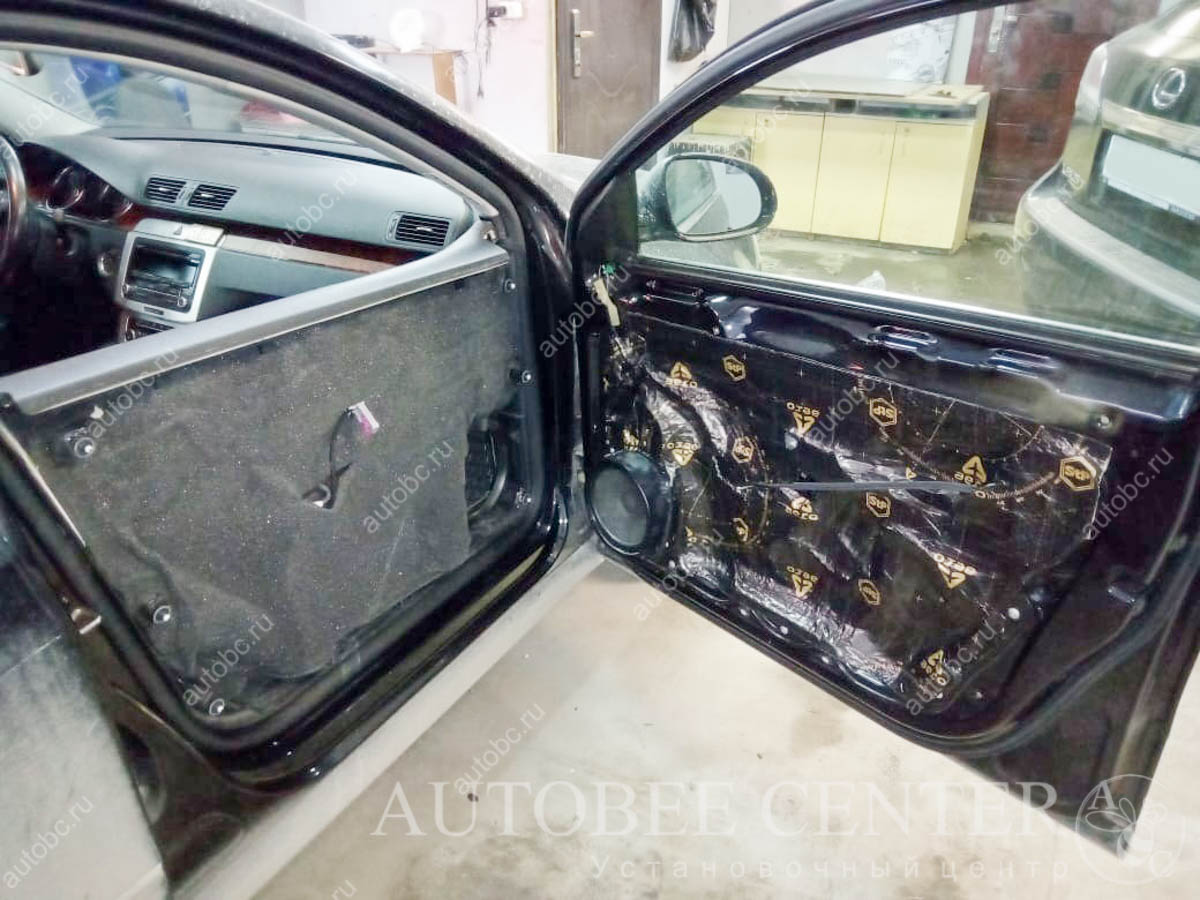 VW Passat b6 (шумоизоляция дверей)