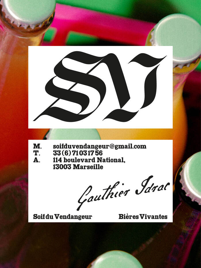 Источник: Photo: Alain Papazian . License: All Rights Reserved . / fontsinuse.com / https://fontsinuse.com/uses/79111/soif-du-vendangeur
