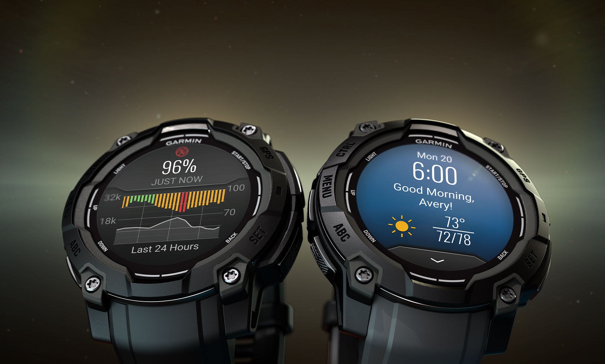 AMOLED-дисплей Garmin Instinct 3