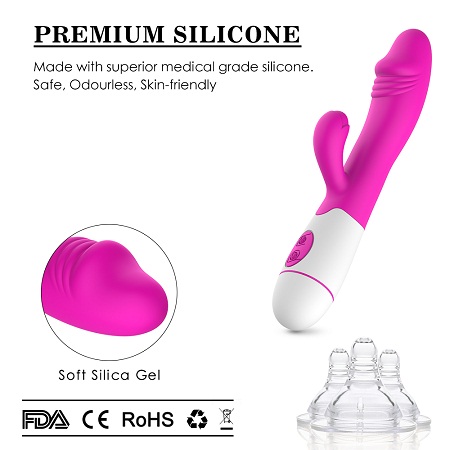 Вибратор-фаллоимитатор Yafe G-Spot, материал - силикон