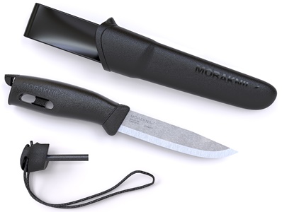 Нож с фиксированным лезвием Morakniv Companion Spark Black