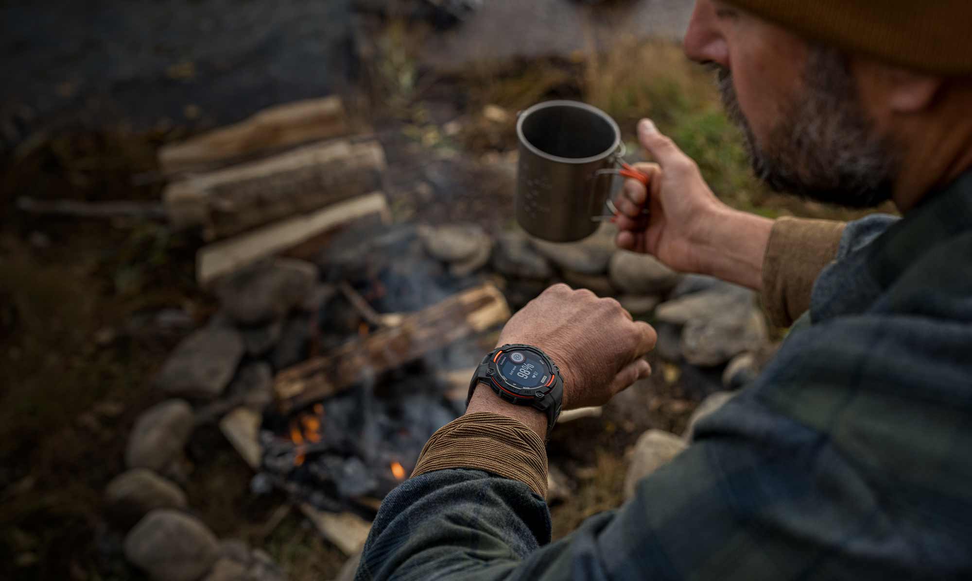 Усиленный безель Garmin Instinct 3 Solar
