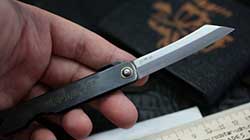Нож складной Higonokami, сталь Aogami, рукоять stainless steel, черный Нож складной Higonokami, сталь Aogami, рукоять stainless steel, черный