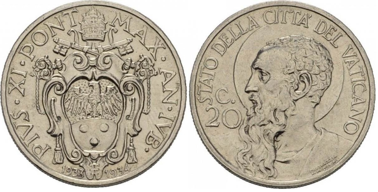 20 чентезимо 1933