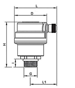 Габариты воздухоотводчика Stout SVS-1012-000015