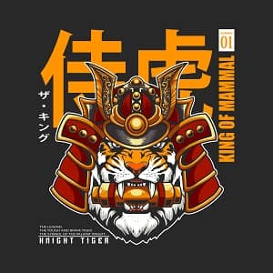 принт Knight Tiger