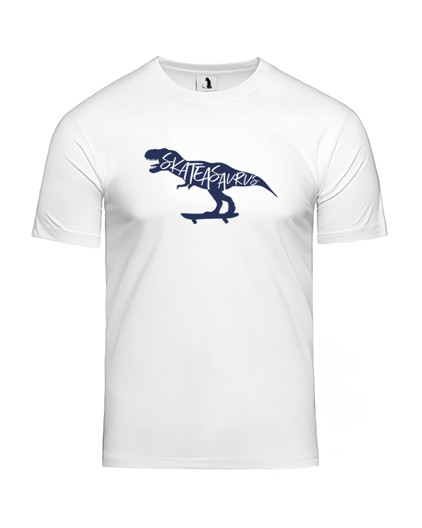Образец футболки Skateasaurus unisex классического прямого кроя Футболка Skateasaurus unisex