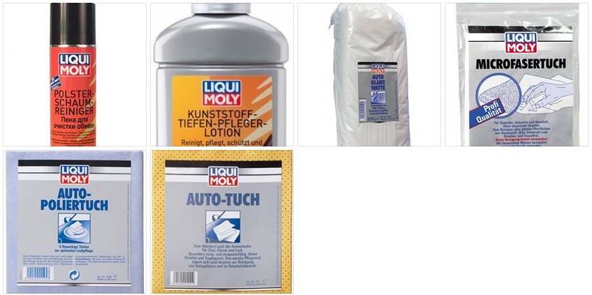 Набор средств по уходу за салоном автомобиля, от Liqui Moly Средства по уходу за авто, от известной марки Liqui Moly
