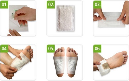 Как применять пластырь Foot Patch Deep Cleansing