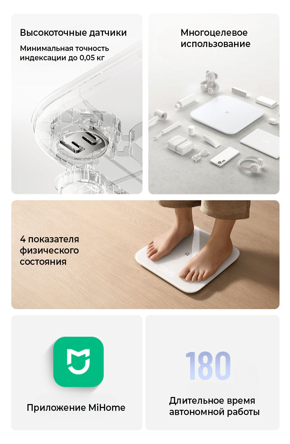 Умные весы Xiaomi Scale S200 (MJTZC02YM)