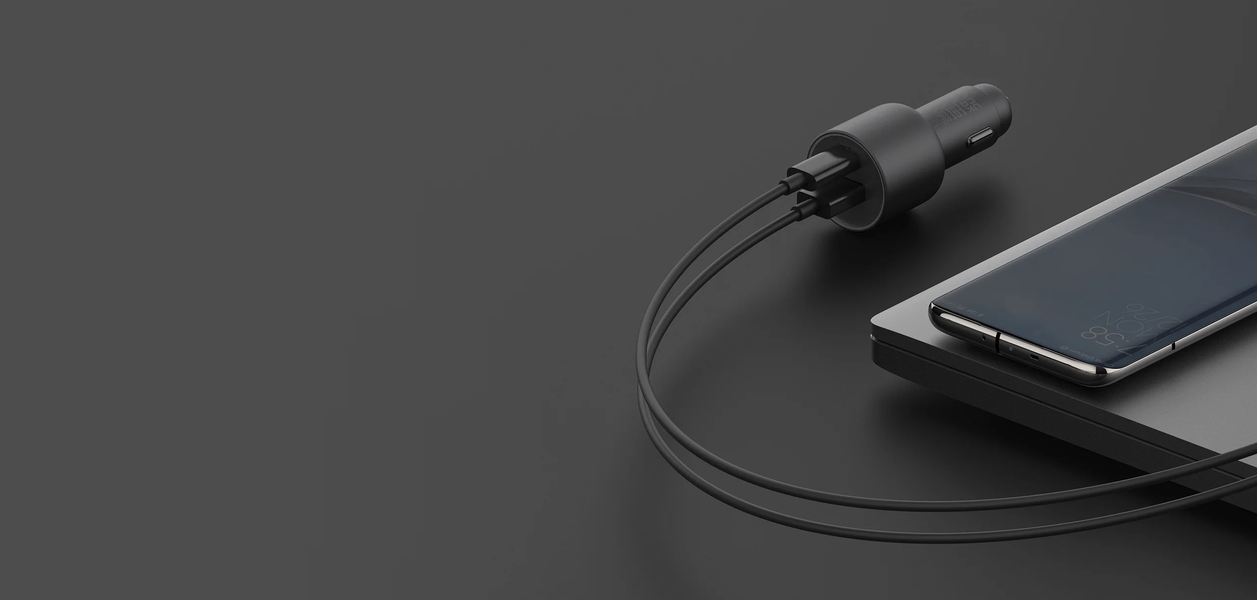 Автомобильное зарядное устройство Xiaomi Car Charger 1A1C 67W (USB-A + Type-C)