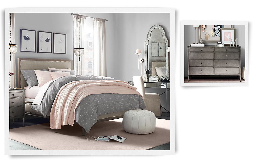 Комната для девочки в эклектичном стиле Restoration Hardware