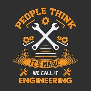 Принт инженера Magic