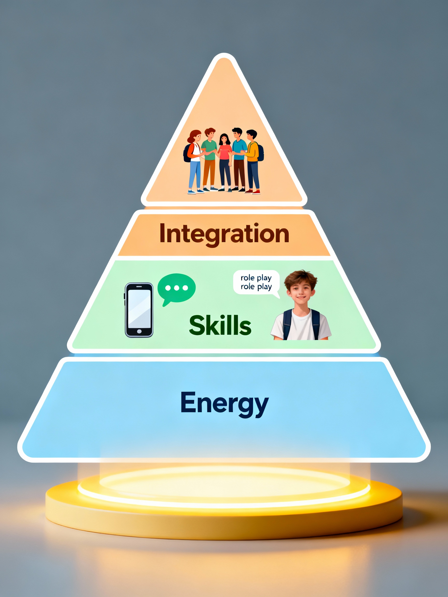 three-phase-social-development-framework-pyramid <img src="three-phase-social-development-framework-pyramid.jpg" alt="Social skills development framework energy restoration communication skills authentic integration middle school">