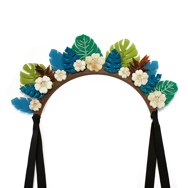 яркий ободок на лентах Jungle Headpiece от Wolf&Moon яркий ободок на лентах Jungle Headpiece от Wolf&Moon
