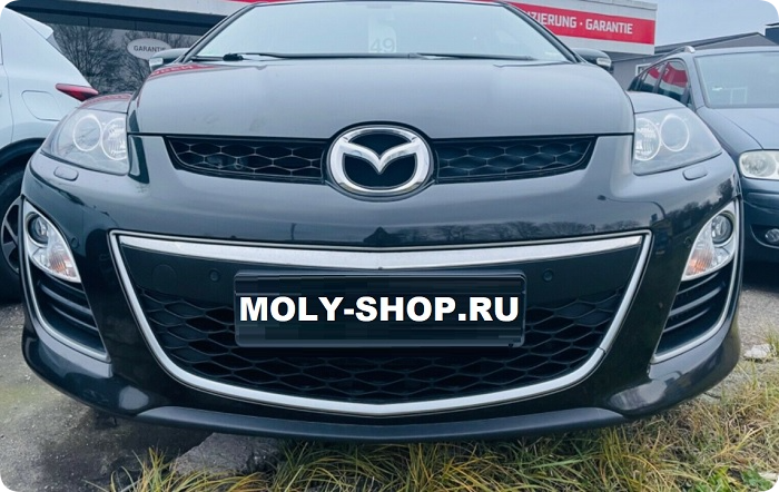 Mazda CX-7 Exclusive Line в черном цвете вид спереди