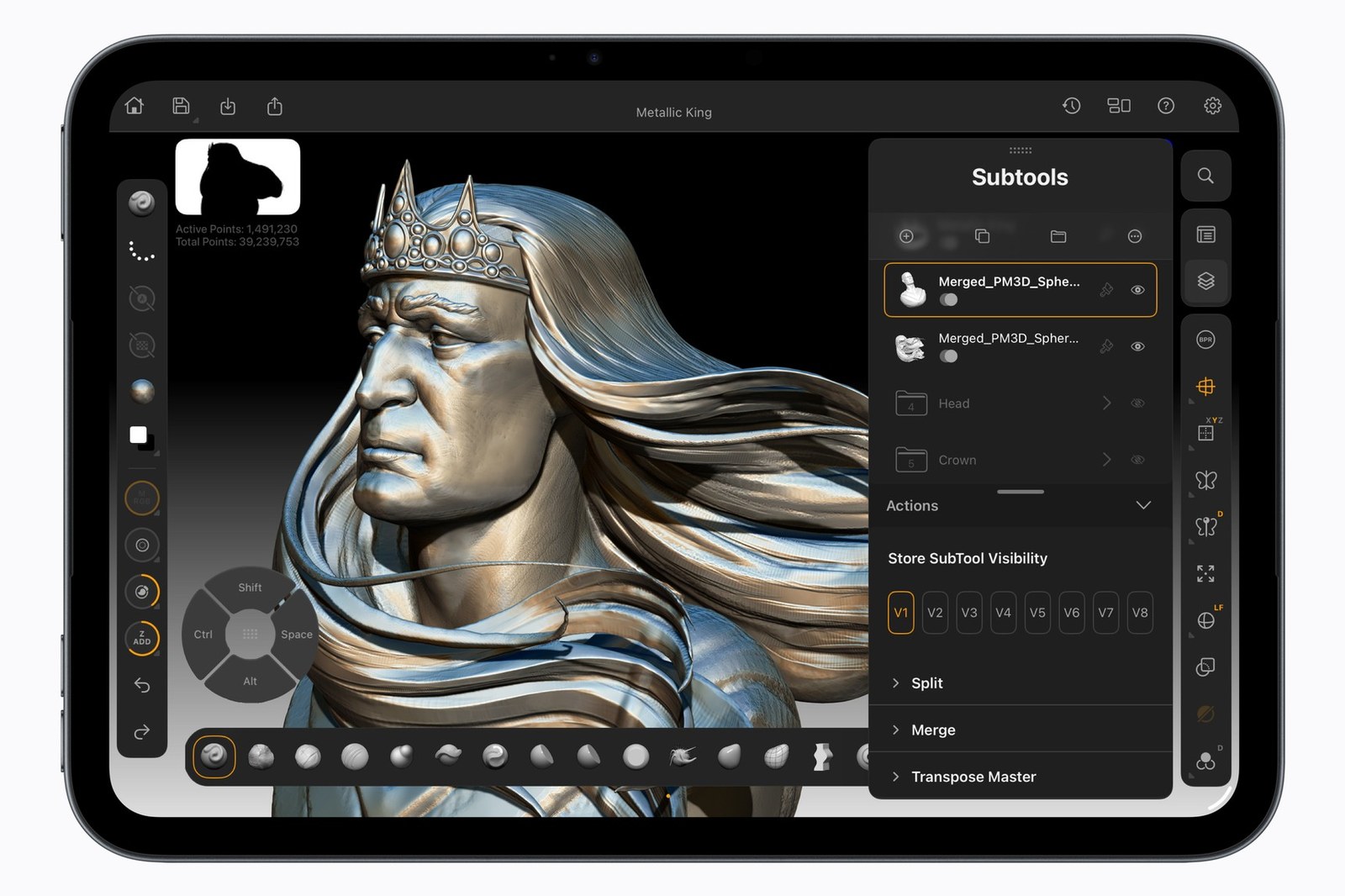 iPad mini 2026 с A20 Pro в 3D-редакторе iPad mini 2026 с A20 Pro в 3D-редакторе