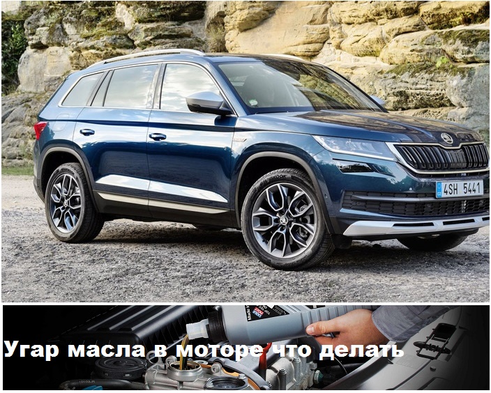 Угорает моторное масло в Шкоде