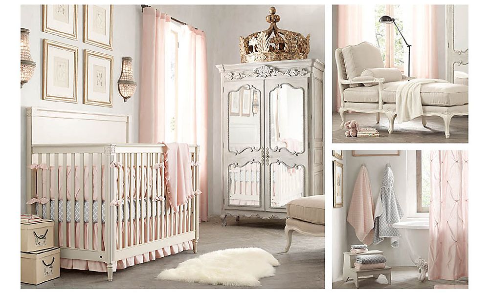По-королевски роскошная комната для маленькой принцессы Restoration Hardware