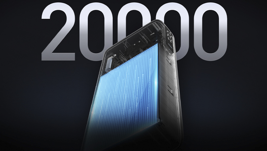 Ёмкость 20000 мАч повербанка Xiaomi