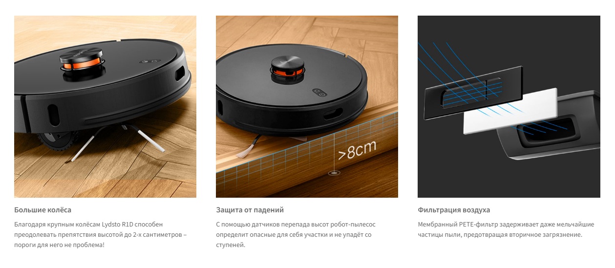 Робот-пылесос Lydsto Robot Vacuum R1D Edge