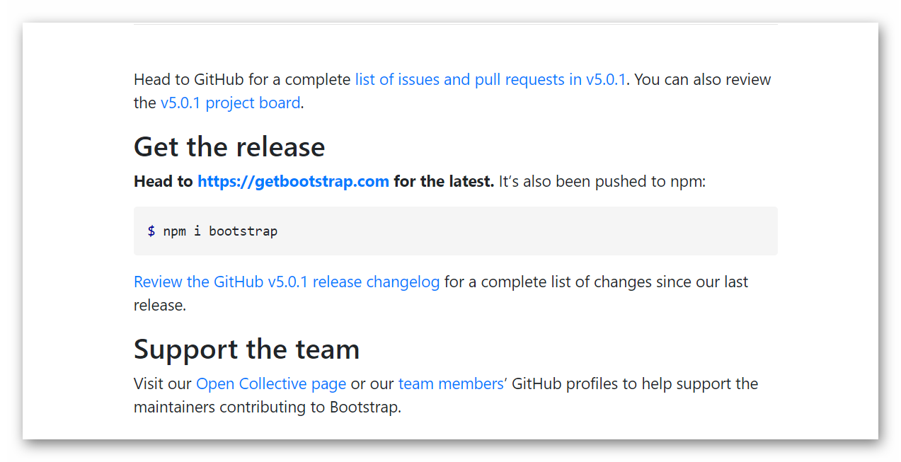 Блог Bootstrap