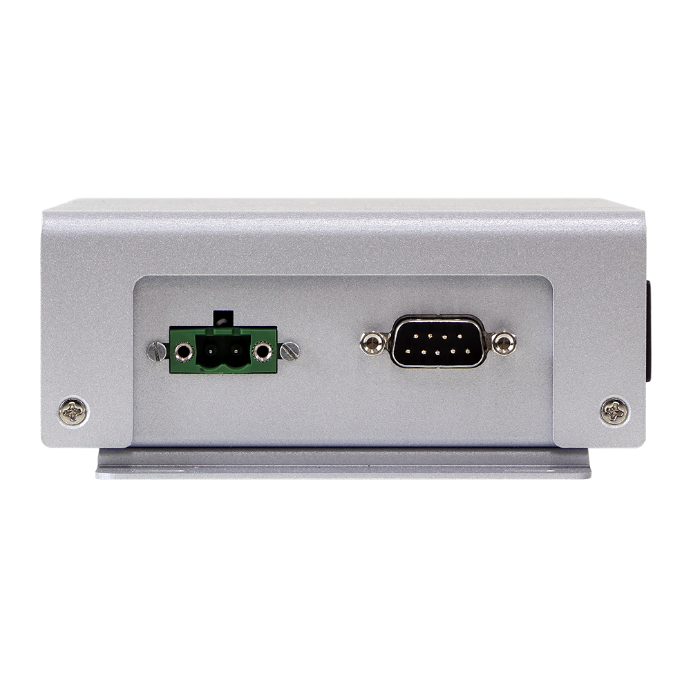 Задняя панель промышленного компьютера Arestech BPC-3025 с разъёмом питания и последовательным портом