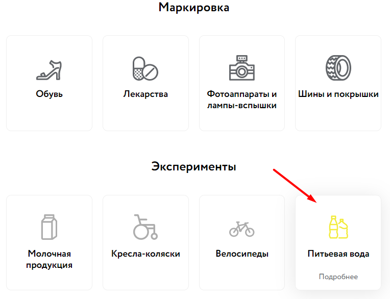 маркировка воды 