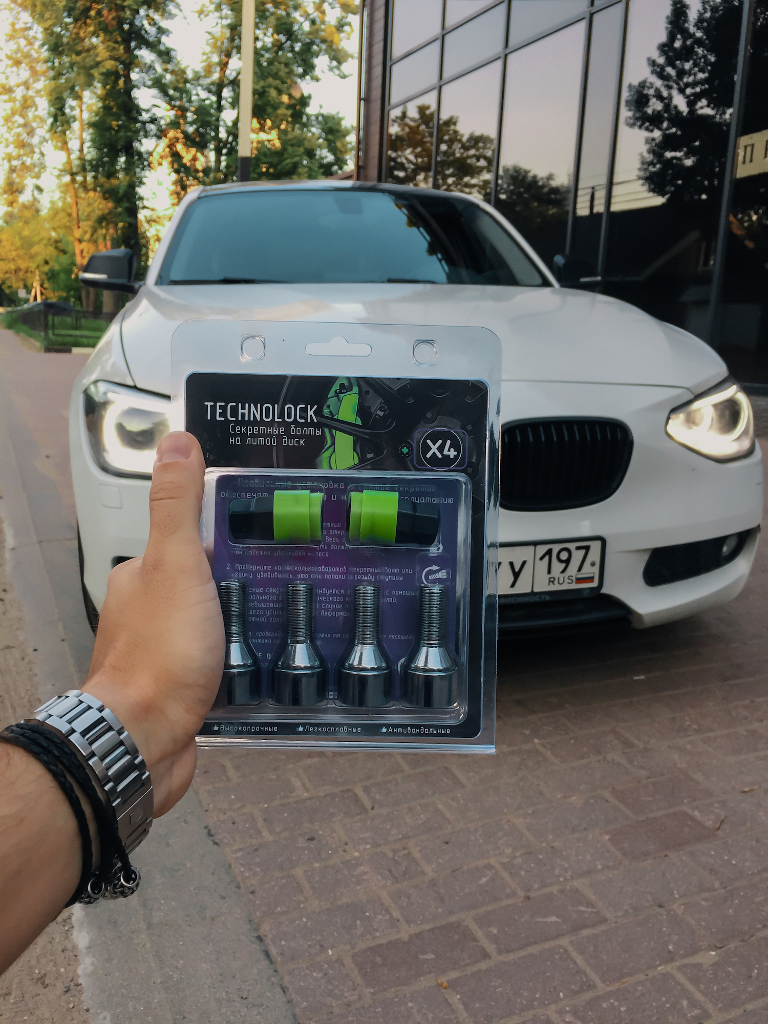 Секретные болты М14х1.25 TECHNOLOCK X4 на BMW 1-Series F20 1.6 турбо 170 л/с Stage 1