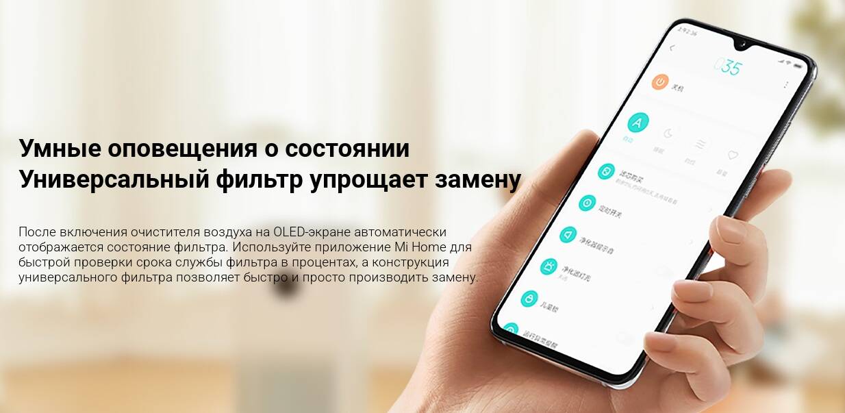 Фильтр BEHEART для очистителя воздуха Xiaomi Air Purifier Pro H