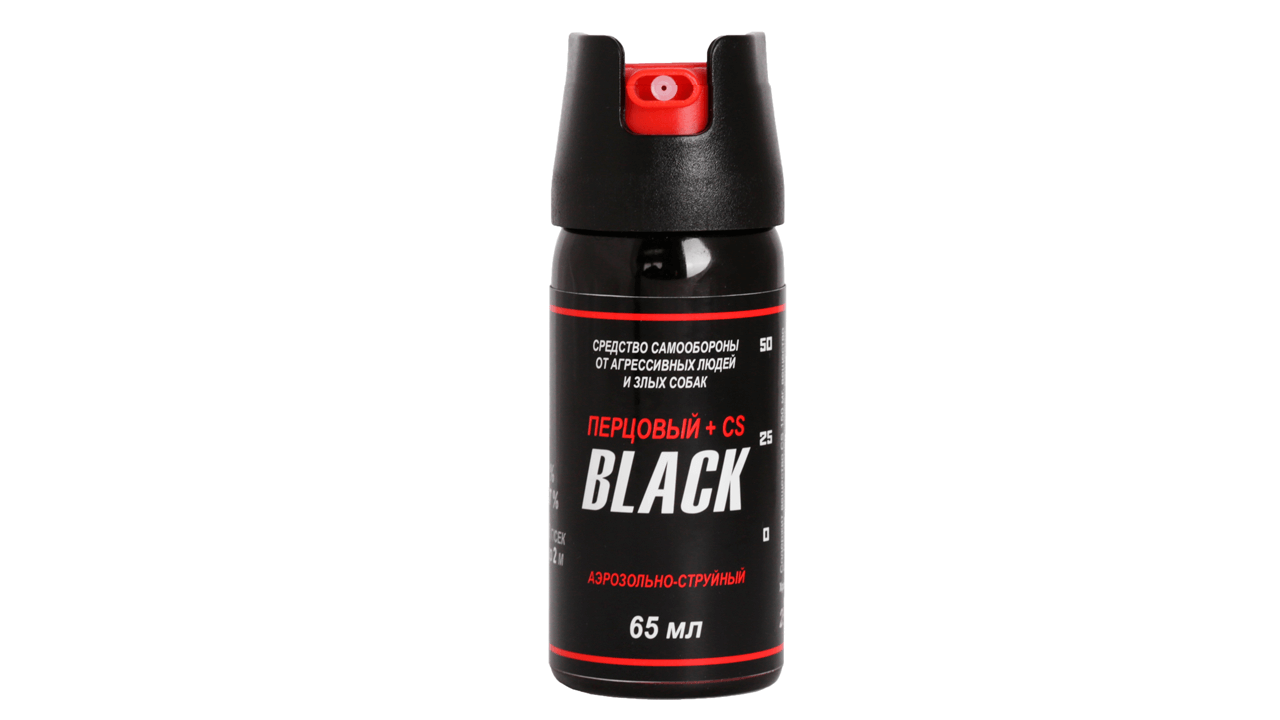 Газовый перцовый баллончик Black Газовый перцовый баллончик Black